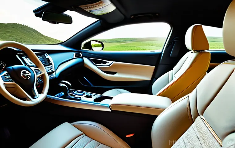 니산 맥시마와 메르세데스 C클래스 비교 - **Prompt 1: Nissan Maxima - The Ultimate Comfort Road Trip**
    "A cozy and luxurious interior shot...