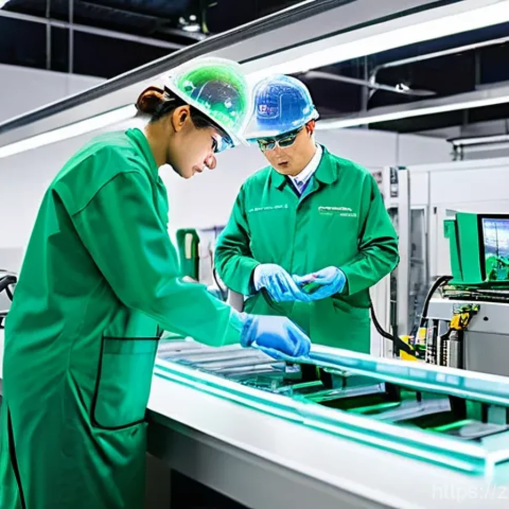 니산 리프의 친환경 인증 - **Prompt 1: The Green Heart of Innovation**
"A vibrant and high-tech manufacturing facility. In ...