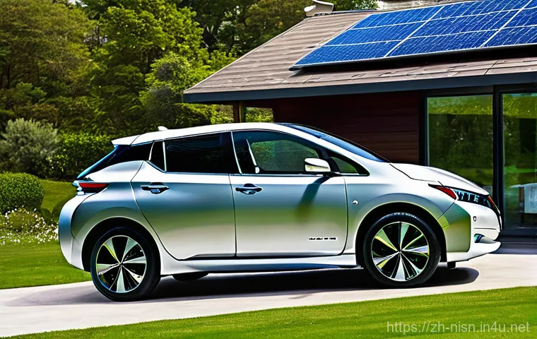니산 리프와 현대 코나 전기차 비교 - **Nissan Leaf SUV-Coupe: Range, V2G, and Sustainable Living**
    "A visually striking, modern 2025 ...